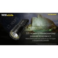 Тактический поисковый фонарь Nitecore TM20K (CREE XP-L HD, 20000 люмен) - фото 19