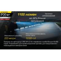 Фонарь тактический Nitecore P20 v2 (Сree  XP-L2 V6, 1100 люмен, без аккумулятора) - фото 14