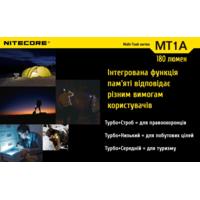Фонарь карманный Nitecore MT1A (Cree XP-G2 R5, 180 люмен, без аккумулятора) - фото 9