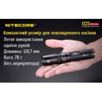 Фонарь Nitecore EC23 (1800 люмен, CREE XHP35 HD E2, без аккумулятора) - фото 7